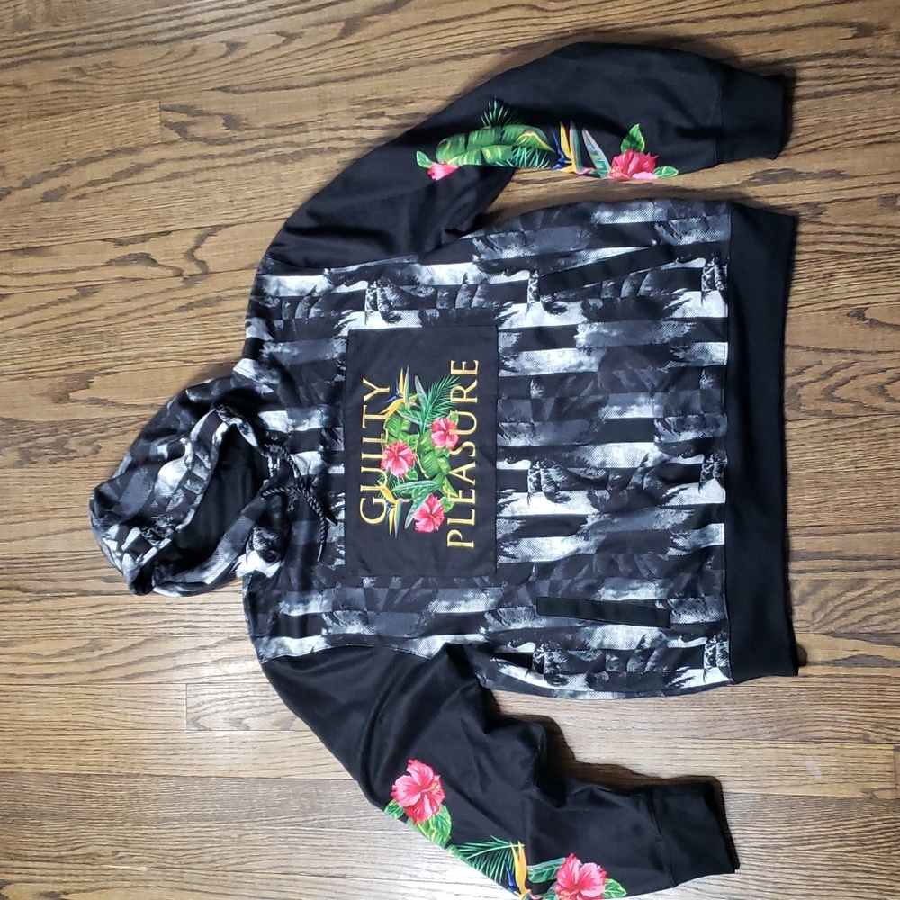 Floral Print Men Hoodie